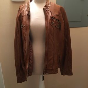 FAUX LEATHER JACKET